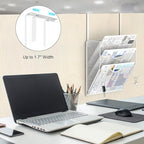 BOHDK Wall File Organizer, 3 Tire Hanging File Folder Mail Organizer, Vertical - Image 3