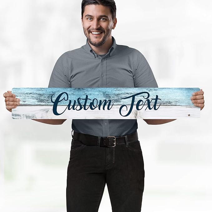 Custom Sign, Custom Street Sign, 11 Font Colors, 13 Font Styles, 4 Hole Options - Image 2