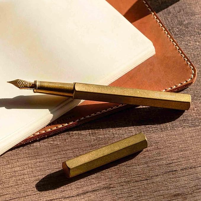 YSTUDIO Stunning Classic Revolve Fountain Pen, Schmidt Gilded Nib, Best Pen - Image 8