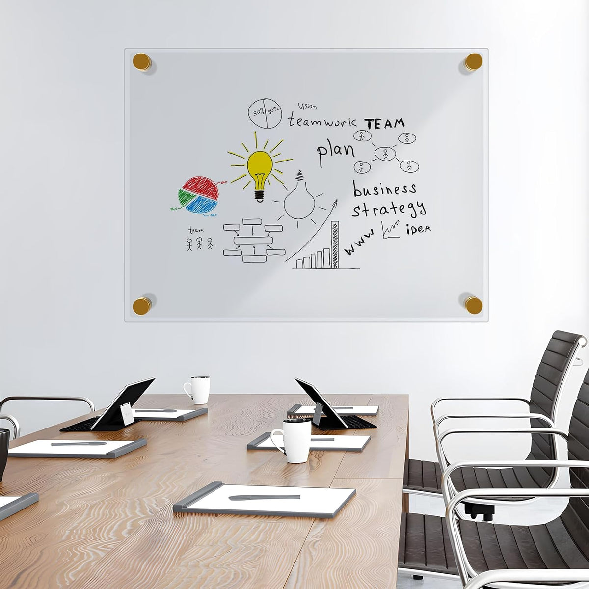 MaxGear Acrylic Dry Erase Board, 18"x24" Clear White Board for Wall