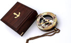 Captain's Brass Sundial Compass – Vintage Marine Nautical Compass, Functional - Image 3