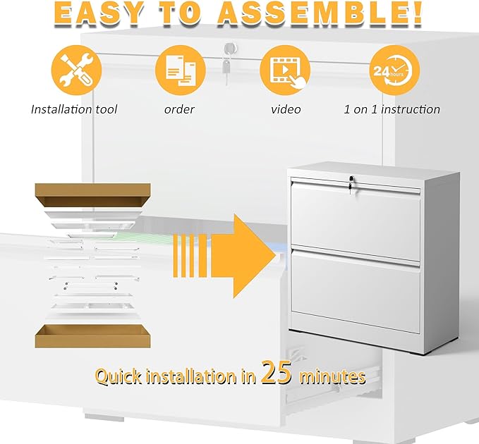 mysteeldepot 2 Drawer Lateral File Cabinet - Image 7