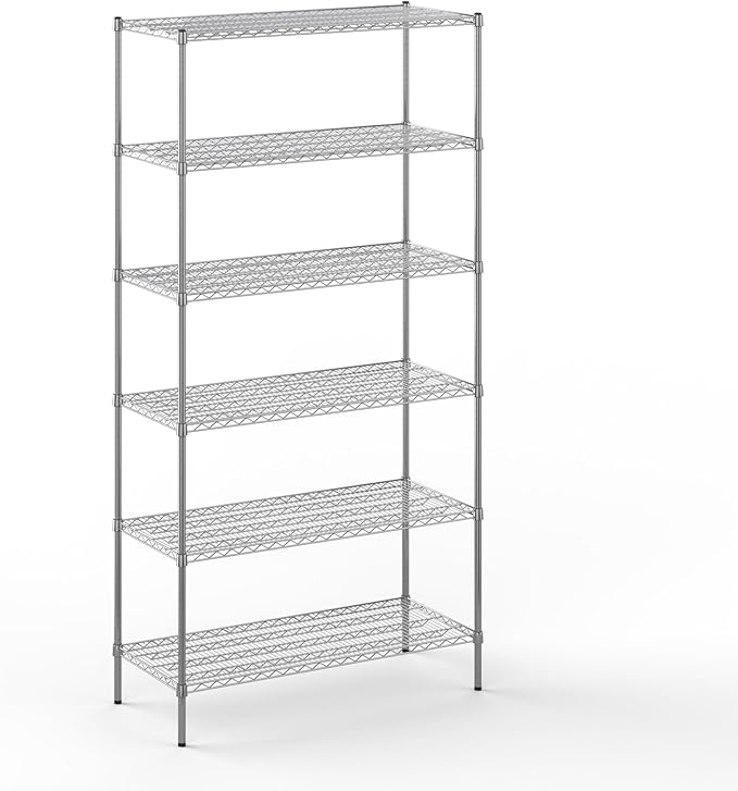 Regal Altair 21" Deep x 48" Wide x 96" Height Wire Shelving Kit | 6-Tier | NSF by Regal+Altair