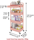 Calmootey 4-Tier Rolling Utility Cart - Image 5