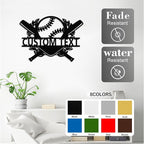Personalized Baseball Metal Sign Custom Name Sign Baseball Player Gift Boys - Image 4