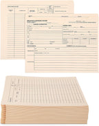 Glenmal 100 Pack Personnel Record Jacket Flat Expansion Employee Record File