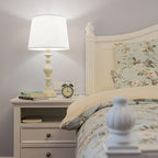 Large White Texture Lamp Shades-14"Top × 16" Bottom × 11" High, Drum Lampshades - Image 8