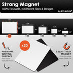 Attractivia Dry Erase Magnetic Labels 7.3 x 5.6 in, Dry Erase Magnets, - Image 3