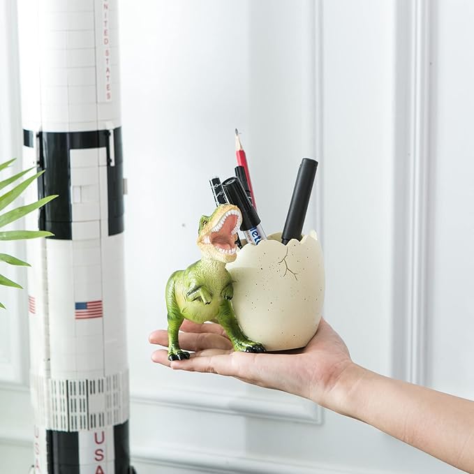 Banllis Dinosaur Pen Holder for Desk, Pencil Holder, Cute Fashion Desk - Image 3