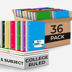 Rosmonde Spiral Notebook 36 Pack, 5 Subject, 300 Pages/Book, College Ruled by Rosmonde