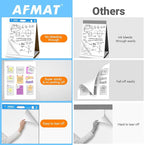 AFMAT Tabletop Sticky Easel Pad & Dry Erase Board 2 in 1, 20 x 23 in Portable - Image 2