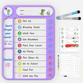 Magnetic Chore Chart for Kids, ADHD Task Tracker Easy-Check Routine Dry Erase by LightUpYourCreativity