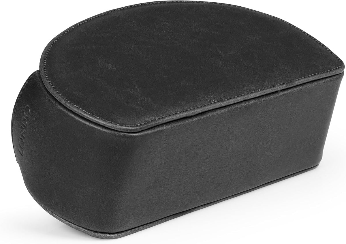 Londo PU Vegan Leather Remote Control Holder with 5 Pockets, Nightstand Caddy...