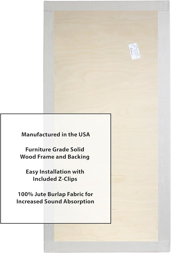 ATS Acoustics Sound Absorbing Acoustic Panel 24" x 48" x 2" Beveled Edge - Image 5