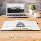 Lined Journal Notebook, 8.5" x 11" Hardcover Leather Notebook - Image 3