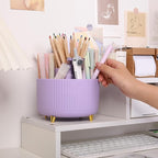 SKYDUE 360 Rotating Purple Pen & Art Supply Organizer - Image 2