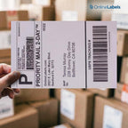 OnlineLabels 8.5" x 5.5" Half-Sheet Shipping Labels - Matte - 500 Sheets | Permanent Adhesive, Blank Rectangle Labels, Inkjet & Laser Compatible, Ideal for FBA, FedEx, USPS, & UPS Shipping