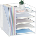 LEKETREE Desk Organizers and Accessories, 5-Tier Paper Letter Tray Organizer - Image 8