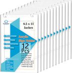 PecMuikee Acrylic Sign Holder 8.5x11, Wall Mount Acrylic Sign Holder and