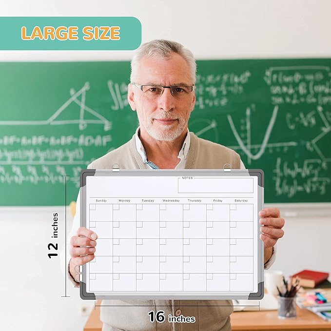 Small Monthly Calendar Dry Erase Whiteboard - Image 5