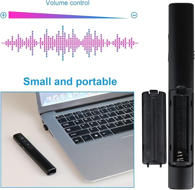 Presentation Clicker with Case, Wireless Presenter Remote with Laser Pointer - Image 5