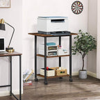 Lerliuo 3-Tier Printer Stand, Industrial Mobile Printer Table - Image 6