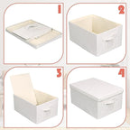 Large 17''x12'' Quart Collapsible Stackable Storage Bins - Image 5