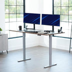 VIVO Electric 71 x 36 in Rustic Standing Desk, Memory Height Adjustment - Image 2