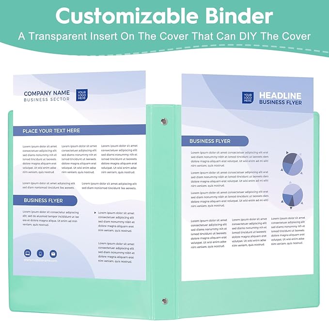CIXILDTS 1-Inch Binder, Standard 3 Ring Binder Fit Letter Size Paper, - Image 5