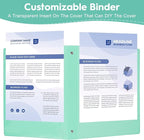 CIXILDTS 1-Inch Binder, Standard 3 Ring Binder Fit Letter Size Paper, - Image 5