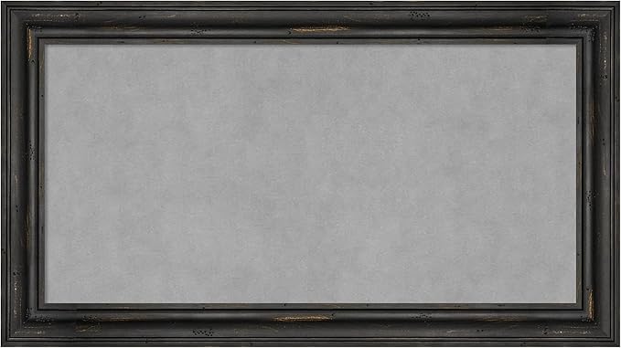 Amanti Art Black Framed Magnetic Board 15x27 Small Vision Board by AmantiArt