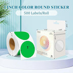 2 Inch Round Color Coding Labels - Image 2