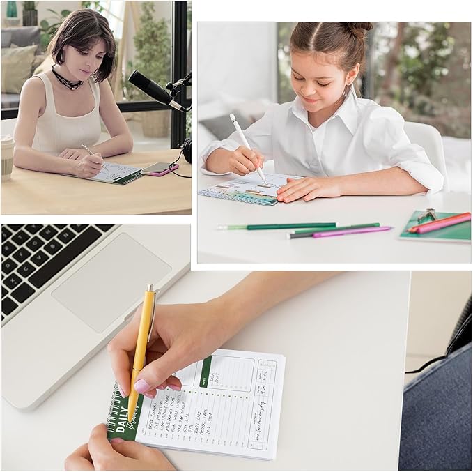 To Do List Notebook Daily Planner A5 CheckList Pad 52 Sheets, 5.9" x 8.2" Daily - Image 5