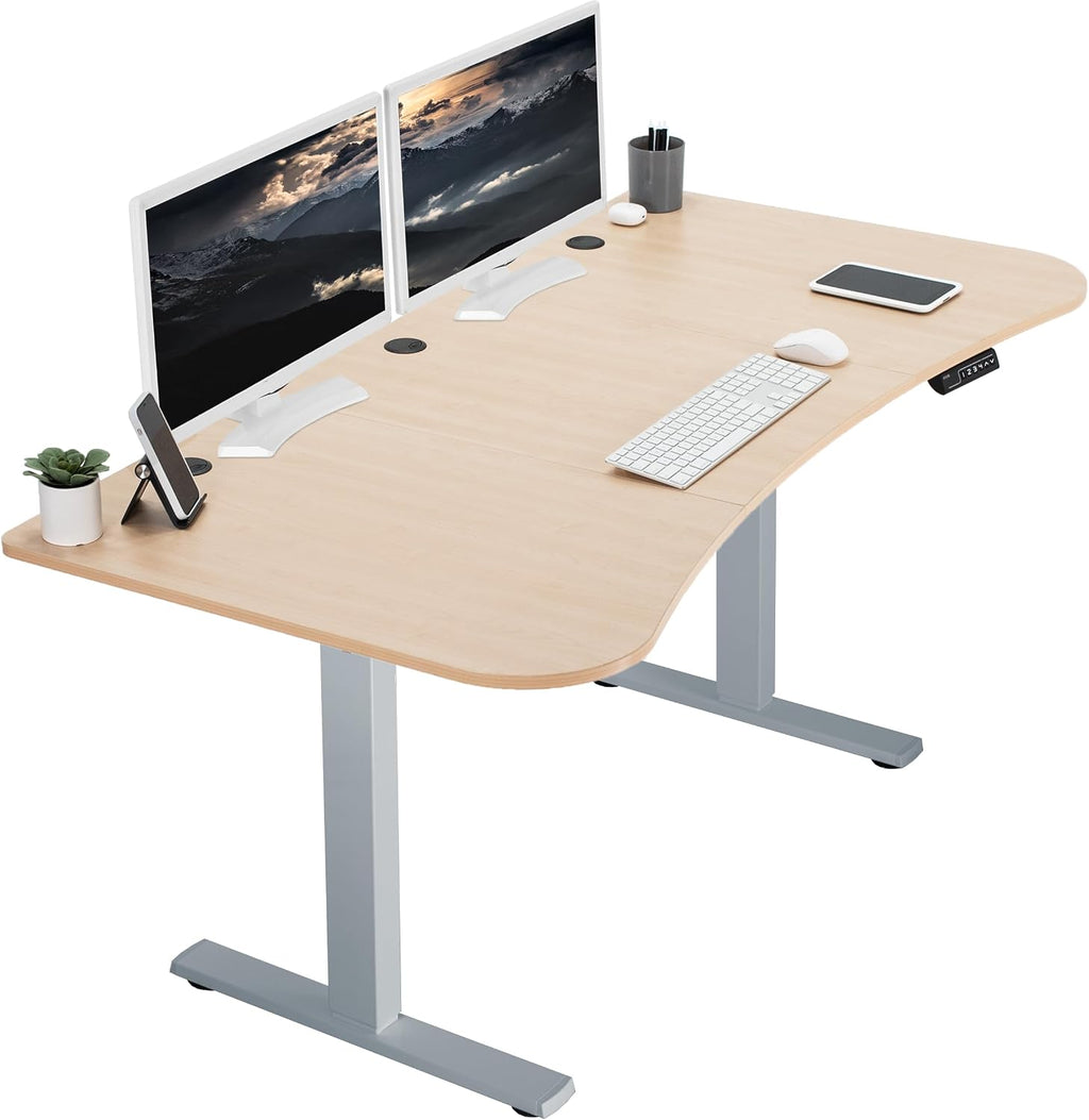 VIVO Electric 63 x 32 in Standing Desk, Memory Height Adjustment, 1B Series