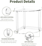 Sezanrpt 2 Tier Countertop Corner Organizer Shelf 7x7x8 Inch, Acrylic Bathroom - Image 4