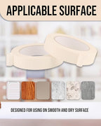 Lichamp Masking Tape 1 inch, 24 Pack General Purpose Beige White Masking Tape - Image 4