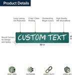 Custom Sign, Custom Street Sign, 11 Font Colors, 13 Font Styles, 4 Hole Options - Image 6