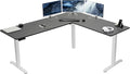 VIVO Electric Corner 75 x 63 inch L-Shaped Standing Desk, Memory Height by VIVO