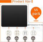 6 Pcs Desk Divider Privacy Panel 20 x 24 Clamp-on Acoustic Freestanding Desktop - Image 2