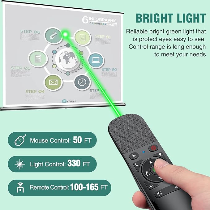Presentation Clicker Green Laser Pointer - Image 3