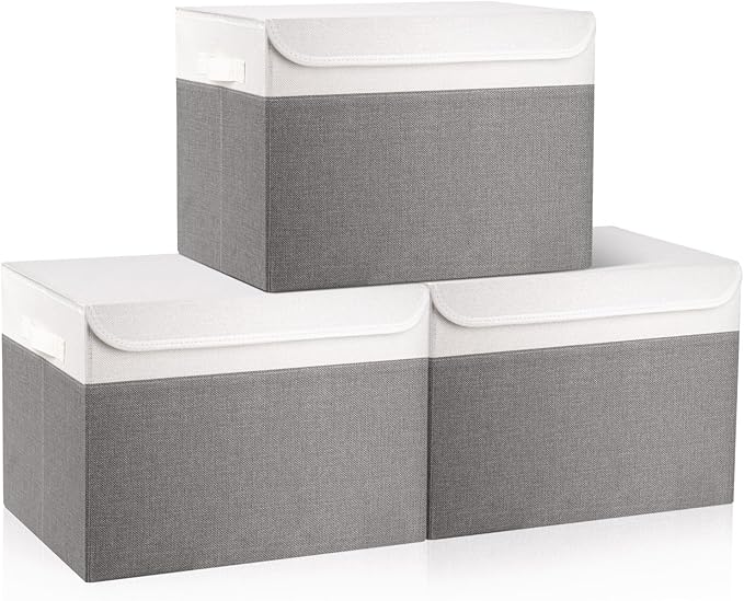 Bagnizer Large 17" 42 Quarts Collapsible Stackable Storage Bins by Bagnizer