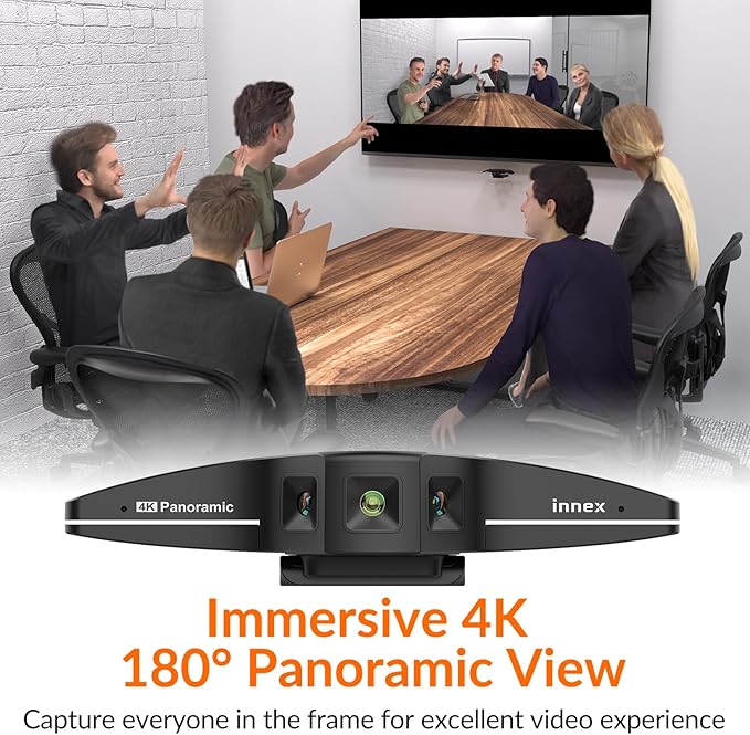 Innex C831 180° Panoramic 4K Wide Angle Webcam - Image 2