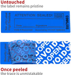 ChtepTamper 100 Pieces Total Transfer Tamper-Evident Stickers Security Labels - Image 3