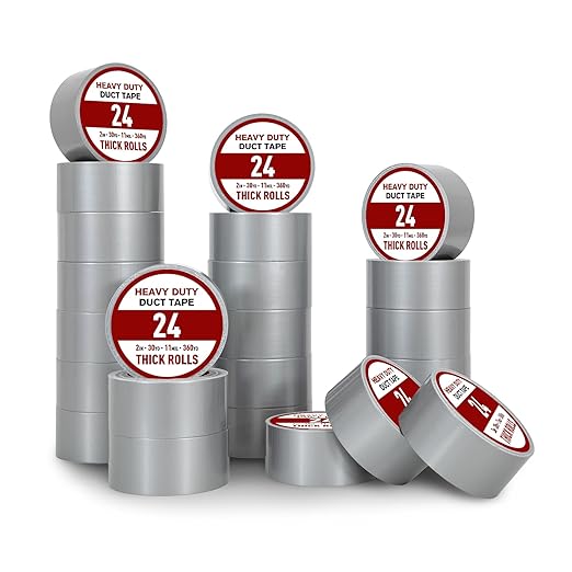 Hymula Duct Tape, 24 Roll Silver Tape, 30 Yards x 2 Inch Silver Tape, Heavy by Hymula