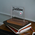 Dietitian Desk Sign Gift for Nutritionists, Thank You Appreciation Plaque for - Image 2