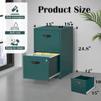 SteeLoong 2 Drawer File Cabinet - Image 3