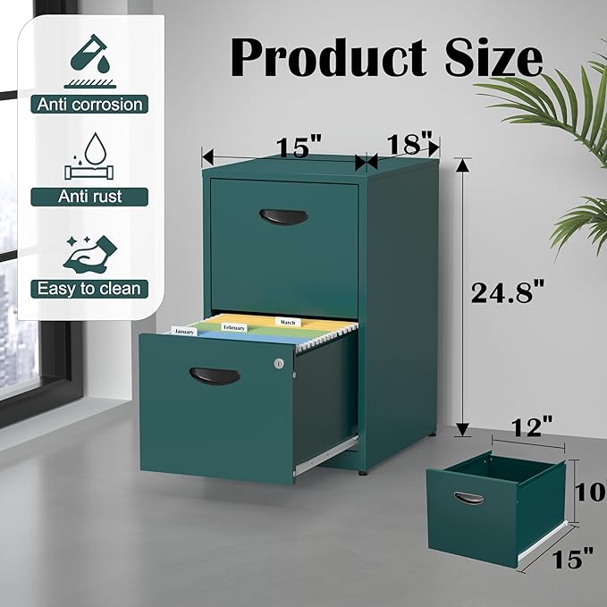 SteeLoong 2 Drawer File Cabinet - Image 3