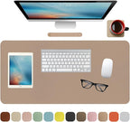 Boutilon Leather Desk Pad Protector, Non-Slip Mouse Pad, Laptop Desk Pad - Image 9