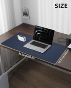Leather Desk Pad Protector, Mouse Pad, Office Mat, Non-Slip PU Leather Blotter - Image 5