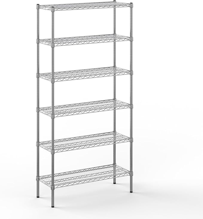 Regal Altair 14" Deep x 36" Wide x 74" Height Wire Shelving Kit | 6-Tier | NSF by Regal+Altair